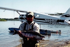 FLEW FROM COOPER LANDING TO THE NUSHIGAK RIVER