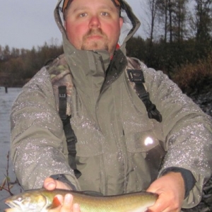 DAN WITH A NICE DOLLY VARDEN OUT OF DEEP CREEK