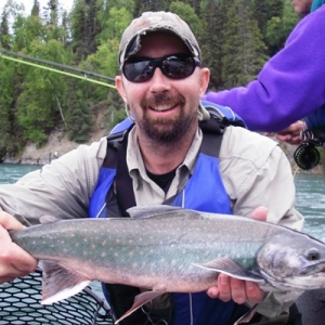 MIKE WITH A BIG KENAI RIVER DOLLY VARDEN