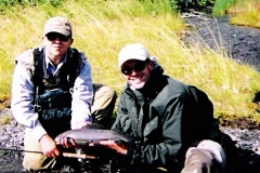 A BIG GRAYLING CAUGHT ON THE KENAI PENINSULA