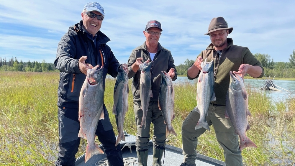 kenai silver salmon fishing